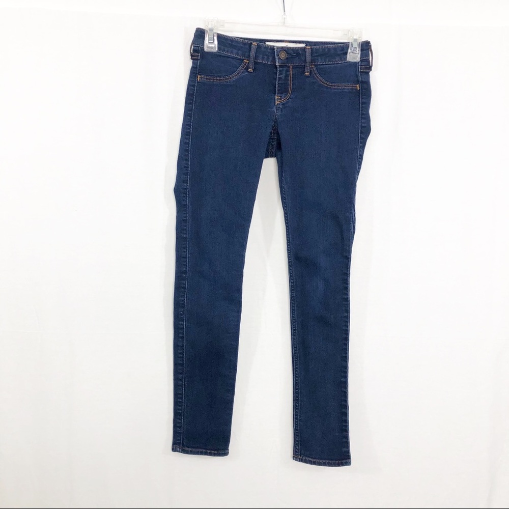 Hollister Skinny Ankle Jeans, Size 25, Dark Wash